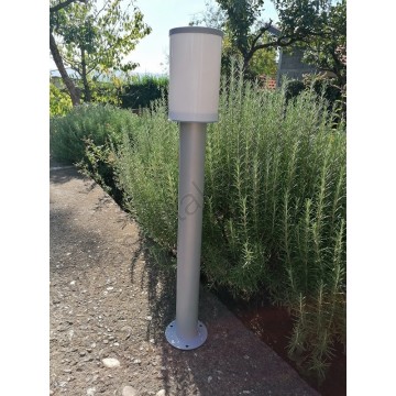 Baštenska stubna lampa 1xE27 siva