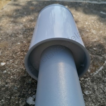 Baštenska stubna lampa 1xE27 siva