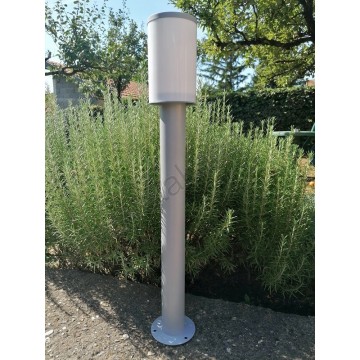 Baštenska stubna lampa 1xE27 siva