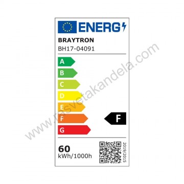 Led luster plafonjera 3CCT 60W crna sa daljinskim BRY-NELA-SR1-RND-BLC