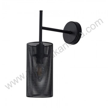 Zidna lampa 1xE14 metalna crna BRY-W002W-1H
