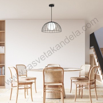 Visilica 1xE27 metalna crna BRY-W004R-1H