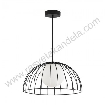 Visilica 1xE27 metalna crna BRY-W004R-1H
