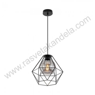 Visilica 1xE27 metalna crna BRY-W004R-1H