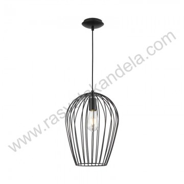 Visilica 1xE27 metalna crna BRY-W005R-1H
