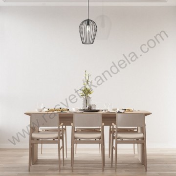 Visilica 1xE27 metalna crna BRY-W005R-1H