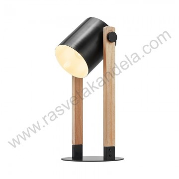 Stona lampa 1xE27 metal+drvo BRY-D001T-1H
