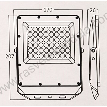 Led reflektor 50W 3000/4000/6500K IP65 LI1006