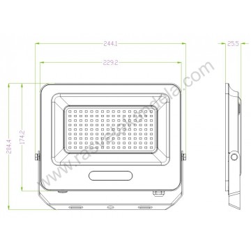 Led reflektor M480100-C6 SMD ECO LED 100W 6500K crni