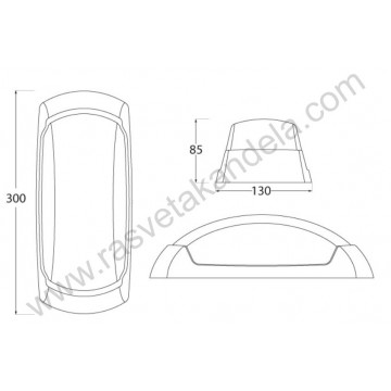Baštenska zidna lampa 1xE27 FRANCY OP IP66 crna