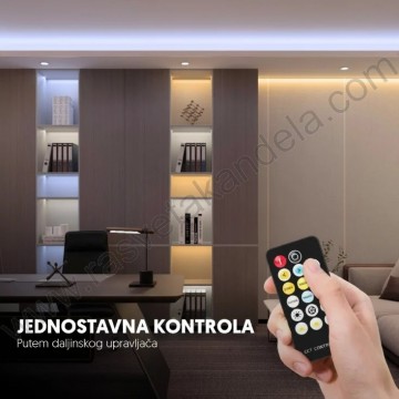Mini kontroler za CCT LED trake i daljinski 72W - 17 tastera