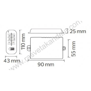 Wireless kontroler četvorokanalni 220V Horoz
