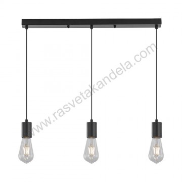 Visilica 3xE27 BRY-G006S-3H crna
