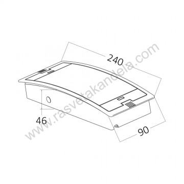 Panik lampa LED 3W 6500K IP54 BRY-EXIT-LED