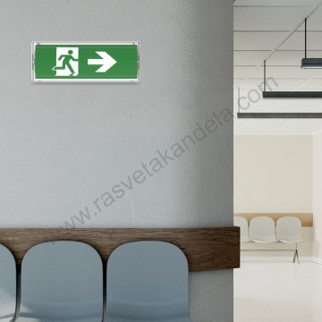 Panik lampa ugradna LED 5W 6500K IP65 BRY-EXIT-LED