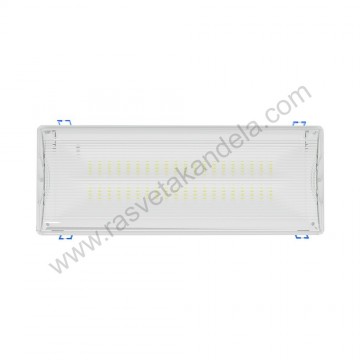 Panik lampa ugradna LED 5W 6500K IP65 BRY-EXIT-LED