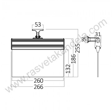 Panik lampa LED 2W zelena IP20 BRY-EXIT-LED