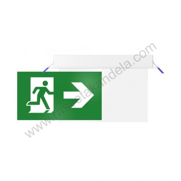 Panik lampa LED ugradna 2W zelena IP20 BRY-EXIT-LED