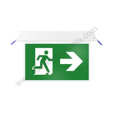 Panik lampa LED ugradna 2W zelena IP20 BRY-EXIT-LED