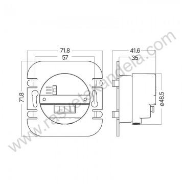 LED lampa za stepnice ugradna 2W 3000/4000/6500K IP20 srebrna BH07-00018