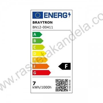 Kupatilska LED zidna lampa 7W 4000K IP44 crna BRY-LILY
