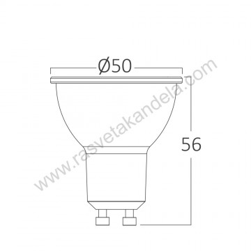 LED sijalica GU10 6W 4000K 38° dimabilna BRY-ADVANCE