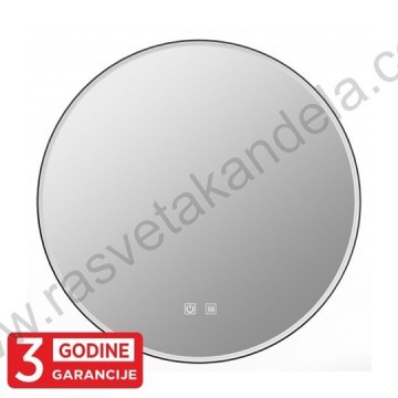 Ogledalo sa LED svetlom prečnik 800mm 20W 3000-6500K sa TOUCH dimerom