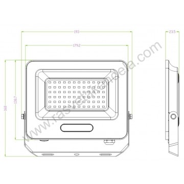 Led reflektor M480050-S6 SMD ECO LED 50W 6500K sivi