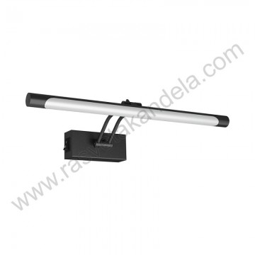 LED zidna lampa 8W 3000/4000/6500K IP20 crna sa prekidačem BRY-SARA
