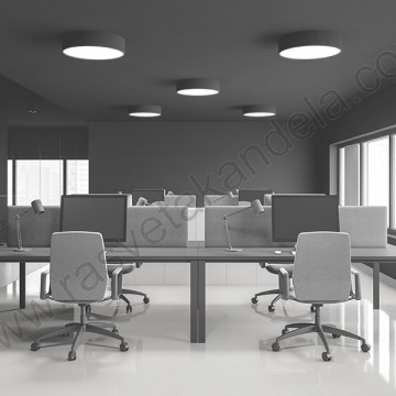 LED plafonjera fi50cm 45W 3000/4000/6500K crna BRY-BLADE