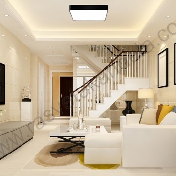 LED plafonjera 50x50cm 45W 3000/4000/6500K sa daljinskim crna