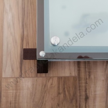 Drvena plafonjera 46cmx31cm 2xE27 235 tamno drvo