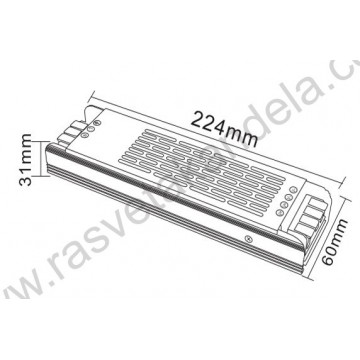Napajanje za LED trake 33A 400W 12V Horoz VESPA-400