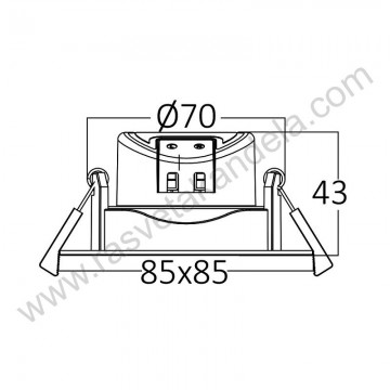 LED rozetna usmeriva 7W 3000/4000/6000K dimabilna bela
