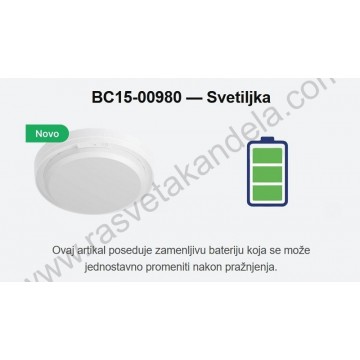 LED plafonjera/zidna lampa punjiva 18W 3000/4000/6500K IP65 BRY-MOON