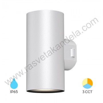 Baštenska zidna LED lampa 18W 3000/4000/6500K bela BRY-VEKTA