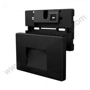 Baštenska zidna LED lampa 3W 3000/4000/6500K crna BRY-VEKTA