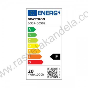 Baštenska zidna LED lampa 20W 3000/4000/6500K tamno siva BRY-NAPOLI