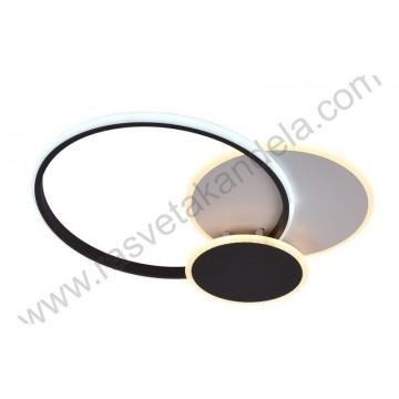 LED luster plafonjera 78W 3000/4000/6000K crno-bela sa daljinskim