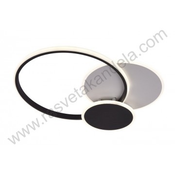 LED luster plafonjera 78W 3000/4000/6000K crno-bela sa daljinskim
