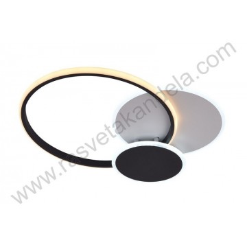 LED luster plafonjera 78W 3000/4000/6000K crno-bela sa daljinskim