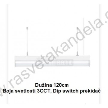 LED visilica dužine 120cm 40W 3000/4000/6500K bela AVENUE 3 CCT