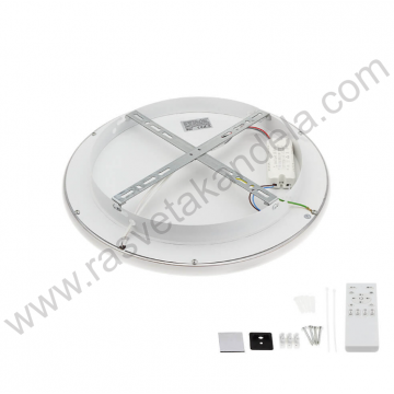 LED plafonjera CCT ∅40cm 42W 3000K-6000K srebrna sa daljinskim