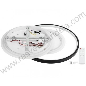 LED luster plafonjera 84W 3000/4000/6000K crno-bela sa daljinskim 12833