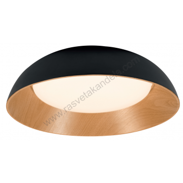 LED plafonjera 24W 3000/4000/6000K boja drveta+crna