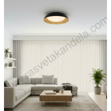LED plafonjera 24W 3000/4000/6000K boja drveta+crna