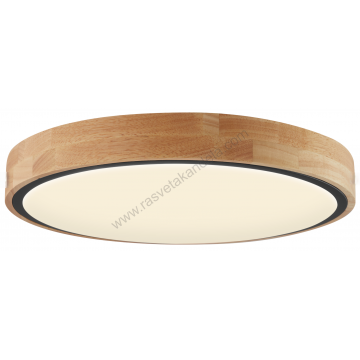 LED plafonjera 60W 3000/4000/6000K boja drveta+crna sa daljinskim