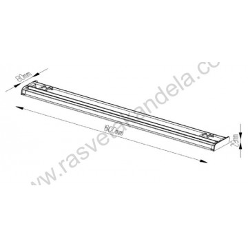 Baštenska zidna LED lampa 20W 4200K CALEX-2 crna