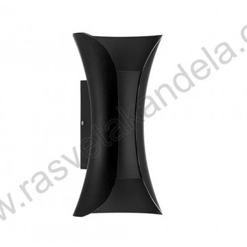 Baštenska zidna LED lampa 10W 4200K MARVEL-10 crna