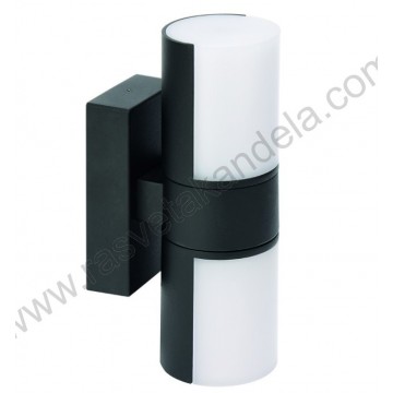 Baštenska zidna rotirajuća LED lampa 14W 4200K IMPERIAL-2 crna